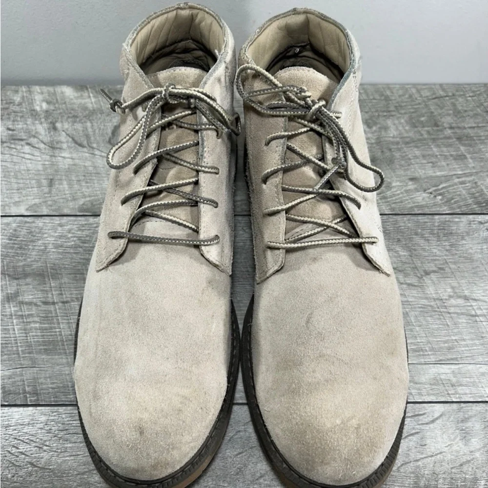 Sorel NM3848 Madson li Chukka Mens Waterproof Sand Tan Leather Booties Boots 9.5 - Picture 3 of 9